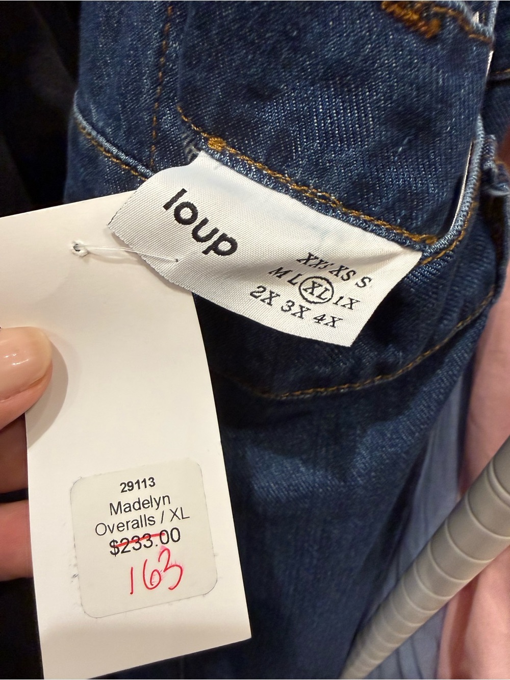 Loup Madelyn Zip Front Denim Overals - Picture 11 of 12